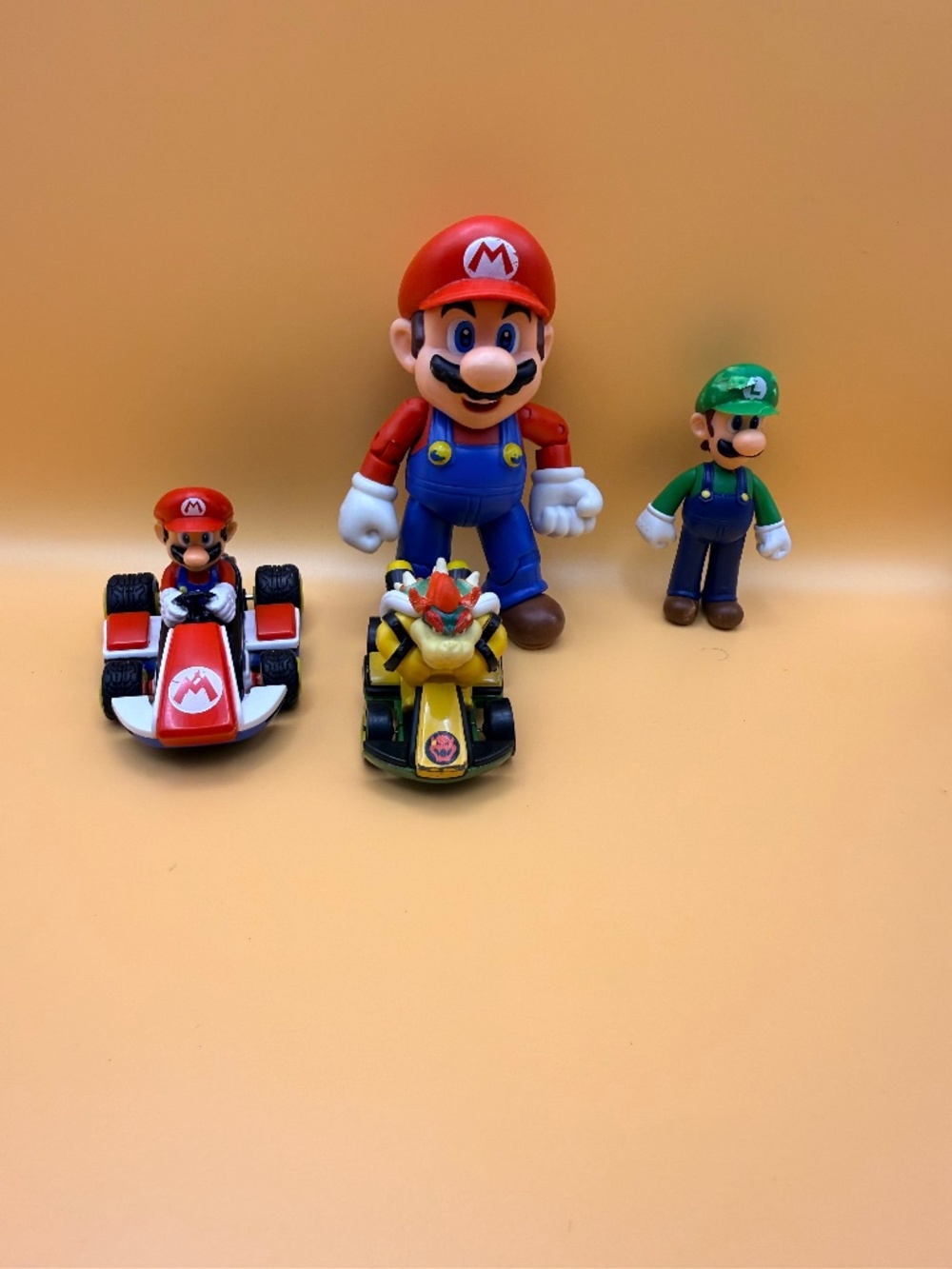 Super Mario Bros Mario Luigi Mario Kart Bowser Toy Figure Lot Nintendo